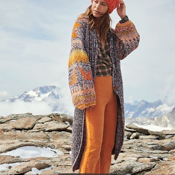 Free‎ People Birds of a Feather Knit Boho Cardigan Size XS/S - Picture 1 of 15